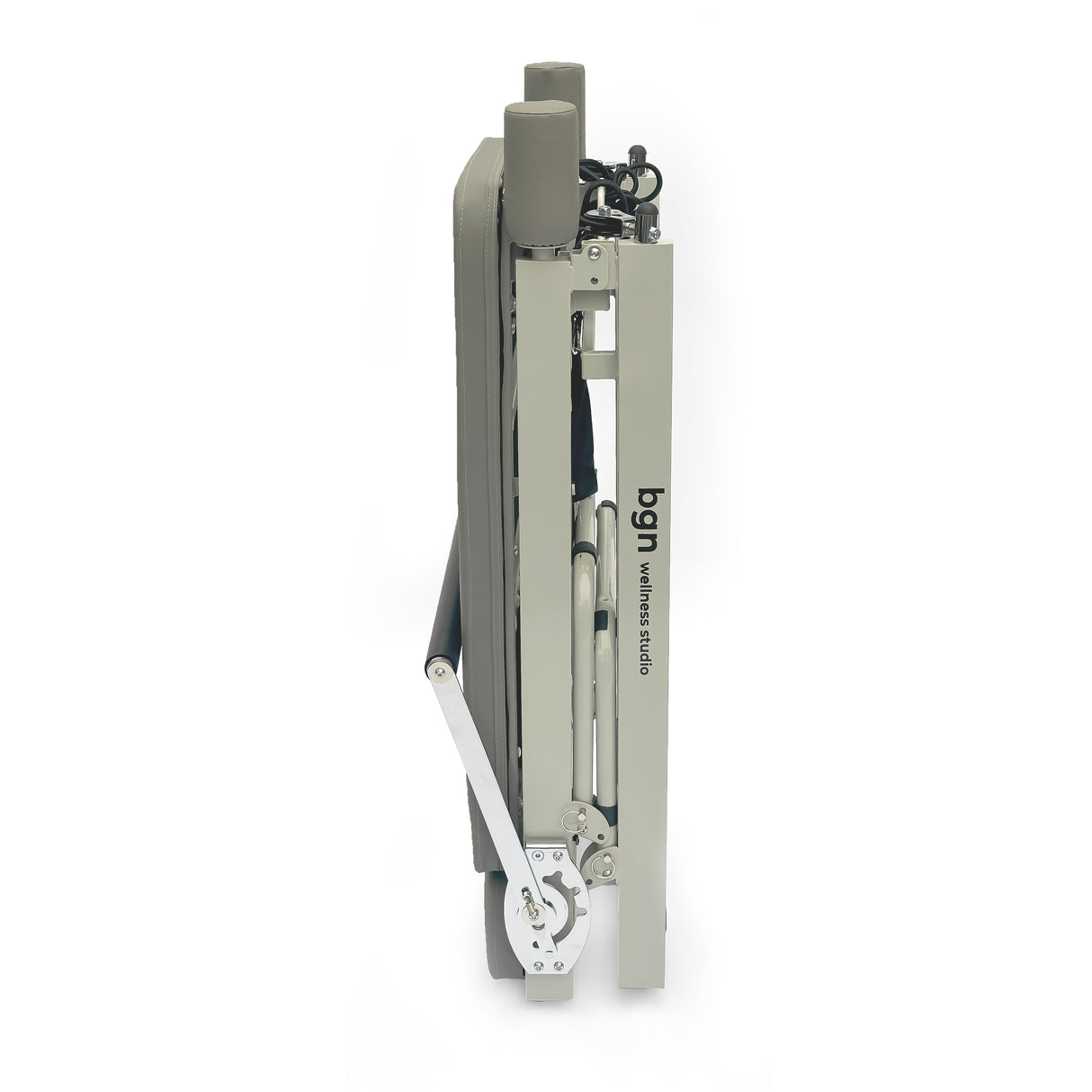 Foldable Reformer Pilates Machine - Midnight Black / Cloud Grey