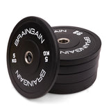 Black HD Bumper Weight Plates Rubber - 5kg to 25kg